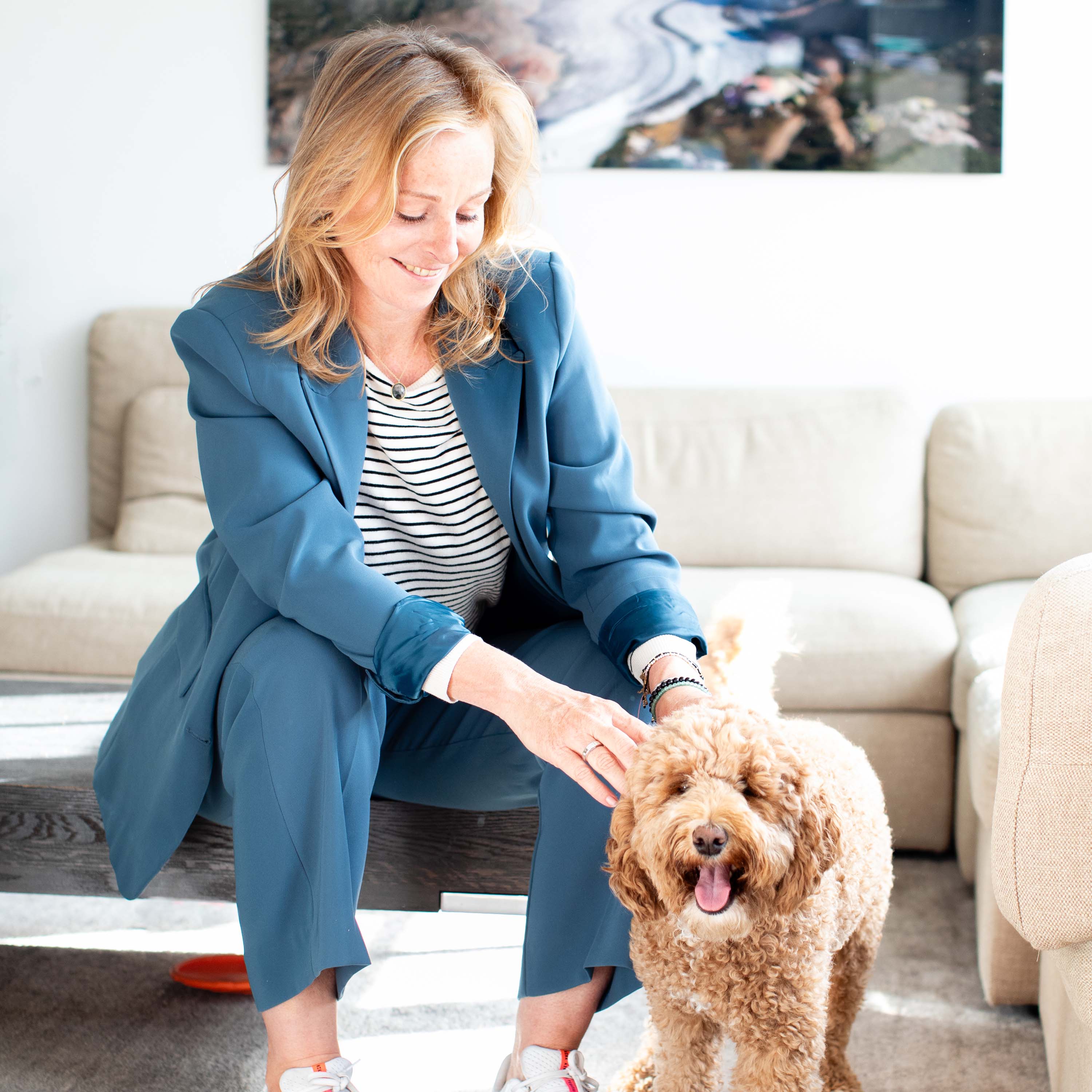 Stichting Lichter Leven Lenneke Vente foto met hond